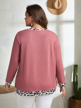 Load image into Gallery viewer, Pink Contrast Leopard Panel Top
