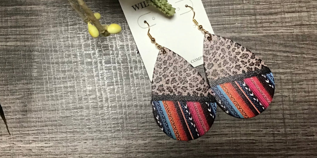 Leopard Mixed Print Earrings