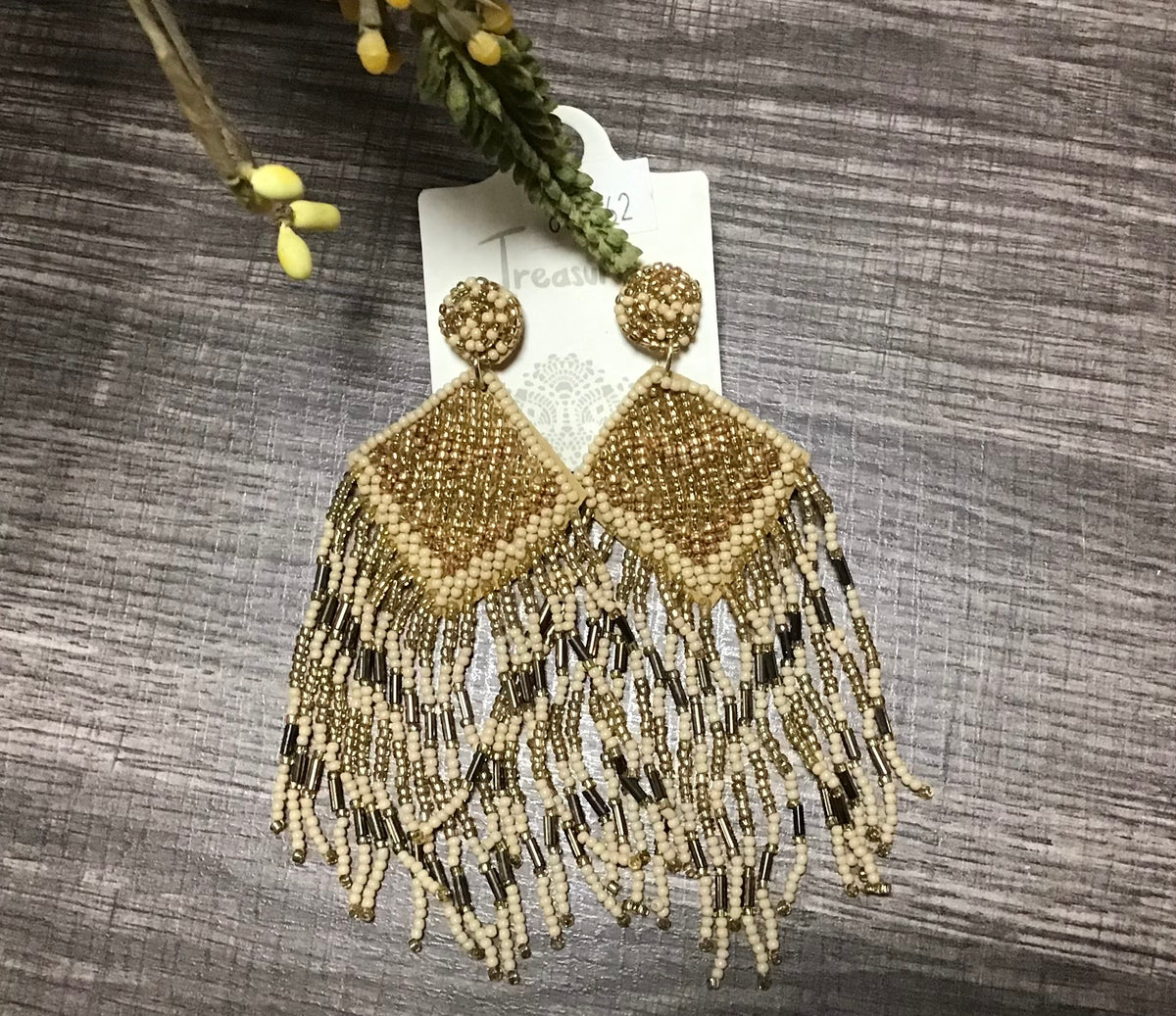 Gold tri color earrings – Southern Charm Btqe