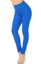 Load image into Gallery viewer, Blue Scrunch Butt Leggings
